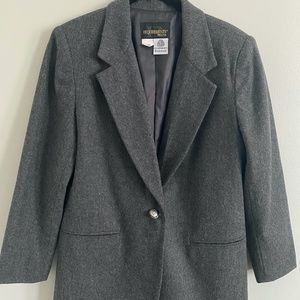 8P Vintage Wool Brown/Grey Blazer